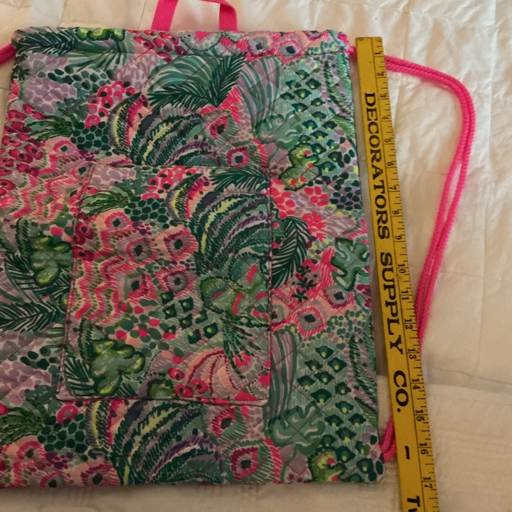Lilly Pulitzer Pink and Green Patterned Bag - Picture 3 of 12